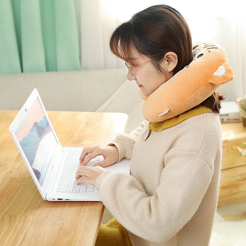 U-shaped Neck Pillow Travel Car Portable Office Nap Pillow for Neck Support